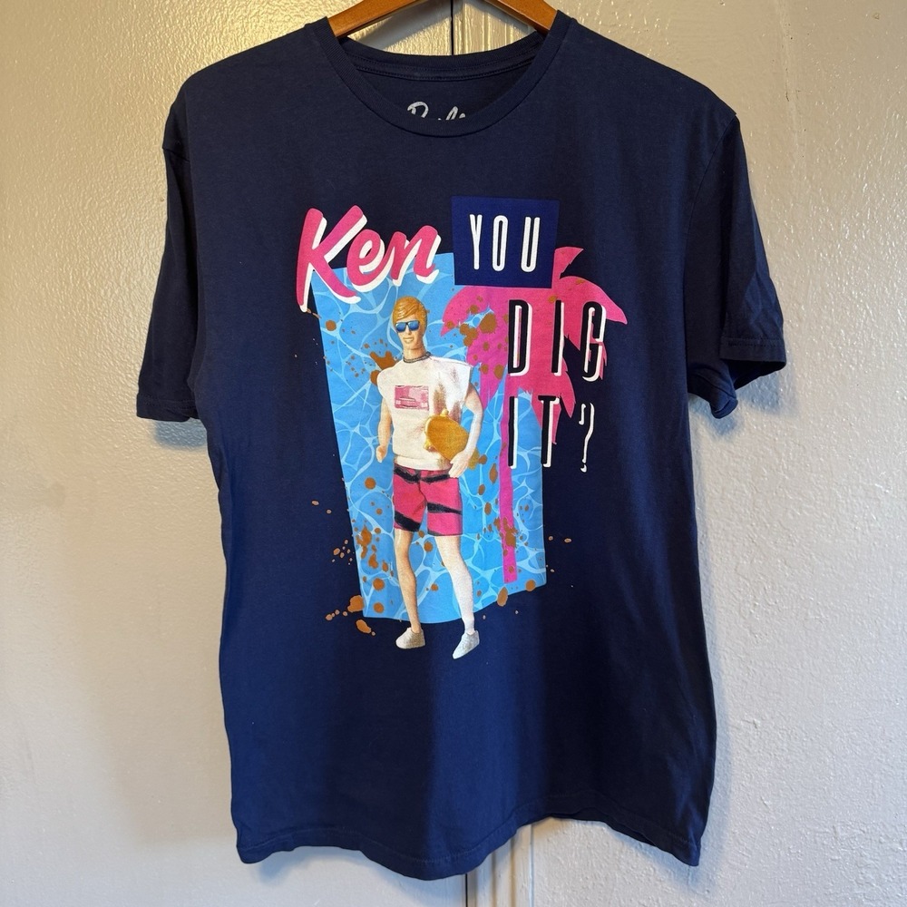 Ken You Dig It Men's L Barbie Shirt Kenergy Mattel BeachCore